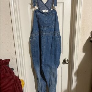 Motherhood Maternity Blue Denim Overalls
